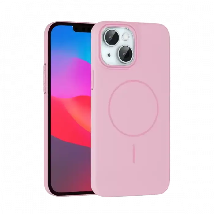 Joko Apple iPhone 15 Plus Broş Magsafe Kapak - Pembe