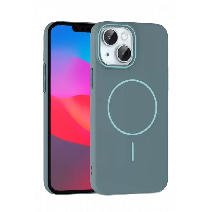 Joko Apple iPhone 15 Plus Broş Magsafe Kapak - Turkuaz
