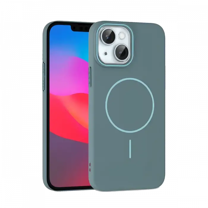 Joko iPhone 15 Plus Broş Magsafe Kapak - Turkuaz