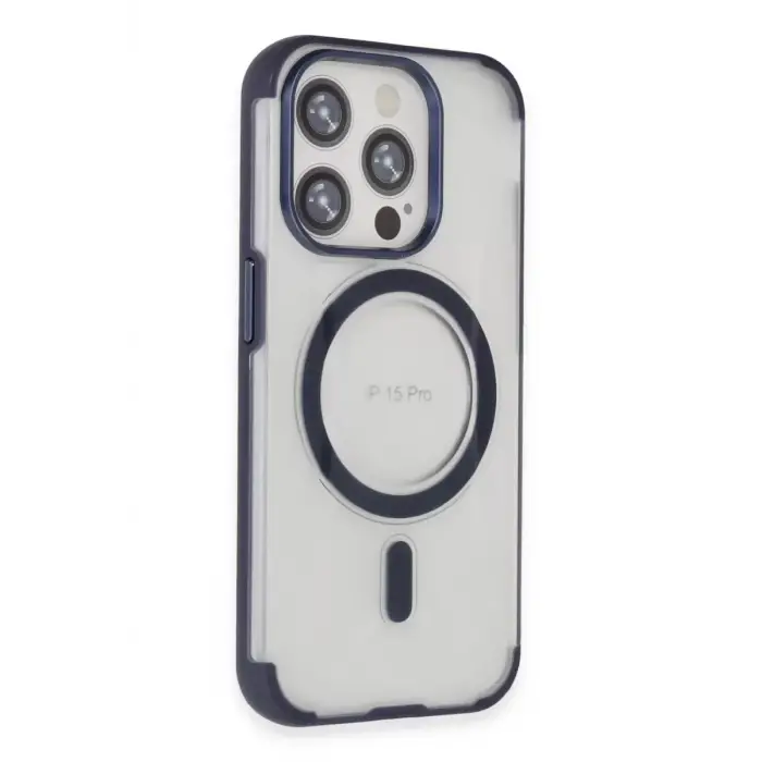 Joko Apple iPhone 15 Pro Hilton Magsafe Kapak - Lacivert