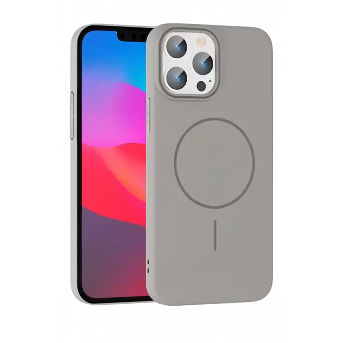 Joko Apple iPhone 15 Pro Max Broş Magsafe Kapak - Titan Gri