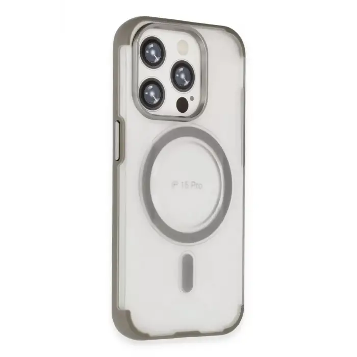 Joko Apple iPhone 15 Pro Max Hilton Magsafe Kapak - Titan Gri