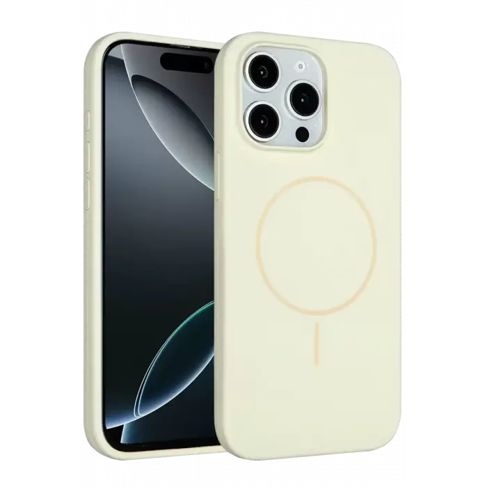 Joko Apple iPhone 15 Pro Max Kılıf Jully Magsafe Kapak - Bej