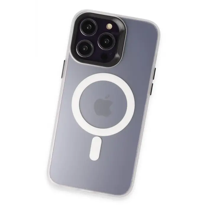 Joko iPhone 15 Pro Max Kılıf Mateks Magsafe Kapak - Beyaz