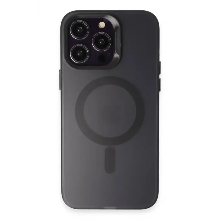 Joko iPhone 15 Pro Max Kılıf Mateks Magsafe Kapak - Siyah