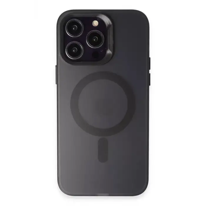 Joko Apple iPhone 15 Pro Max Kılıf Mateks Magsafe Kapak - Siyah