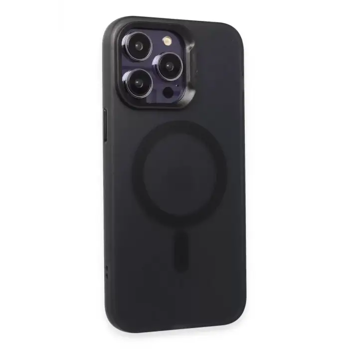 Joko Apple iPhone 15 Pro Max Kılıf Mateks Magsafe Kapak - Siyah