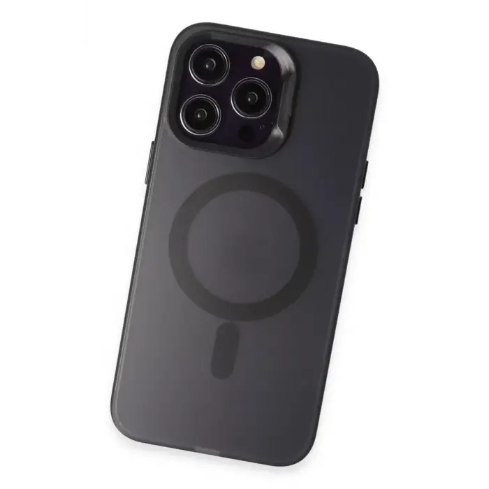 Joko iPhone 15 Pro Max Kılıf Mateks Magsafe Kapak - Siyah