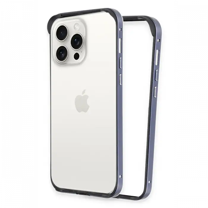 Joko iPhone 15 Pro Max Land Bumper Koruma Kapak - Lacivert