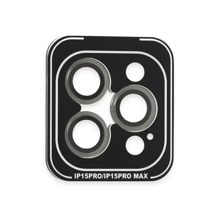 Joko Apple iPhone 15 Pro Max PVD Metal Kamera Lens - Gri