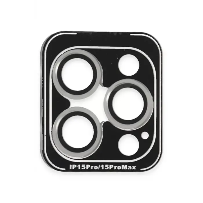 Joko Apple iPhone 15 Pro Max PVD Metal Kamera Lens - Gümüş