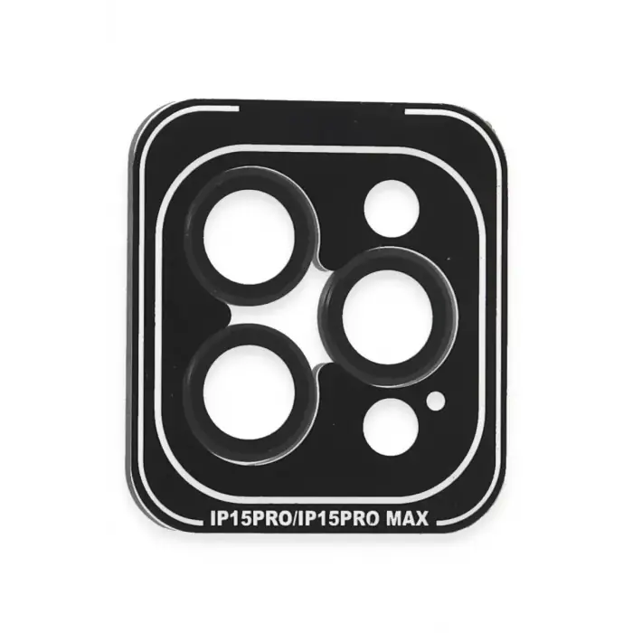 Joko Apple iPhone 15 Pro Max PVD Metal Kamera Lens - Siyah