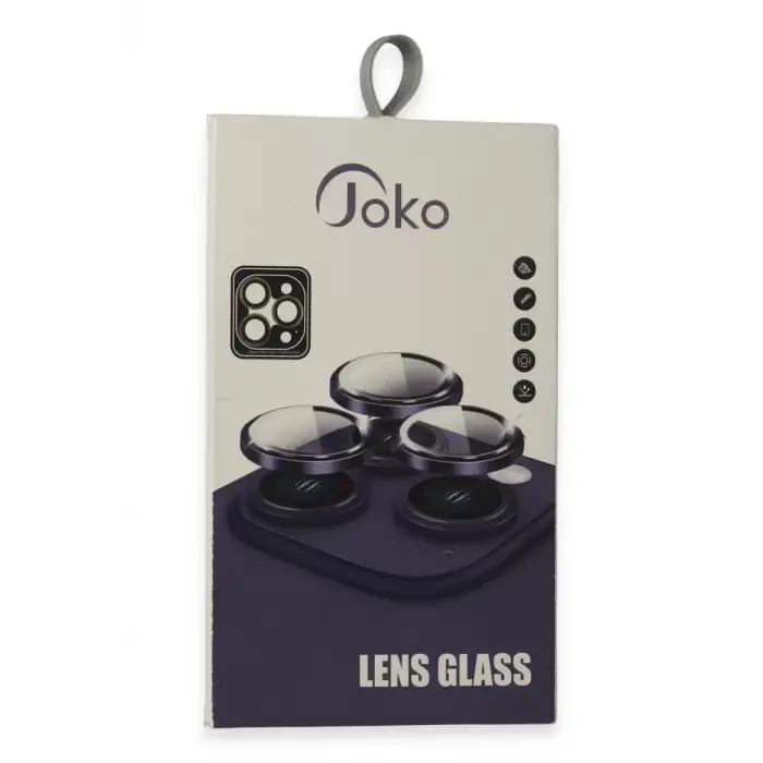 Joko Apple iPhone 15 Pro Max PVD Metal Kamera Lens - Siyah