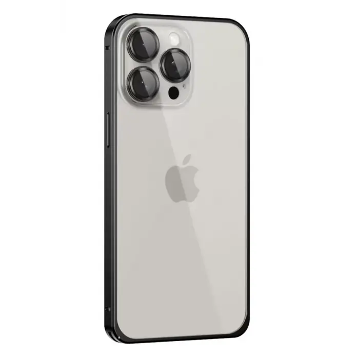 Joko Apple iPhone 15 Pro Metal Bumper Mat Kapak - Siyah