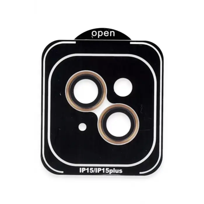 Joko Apple iPhone 15 PVD Metal Kamera Lens - Turuncu