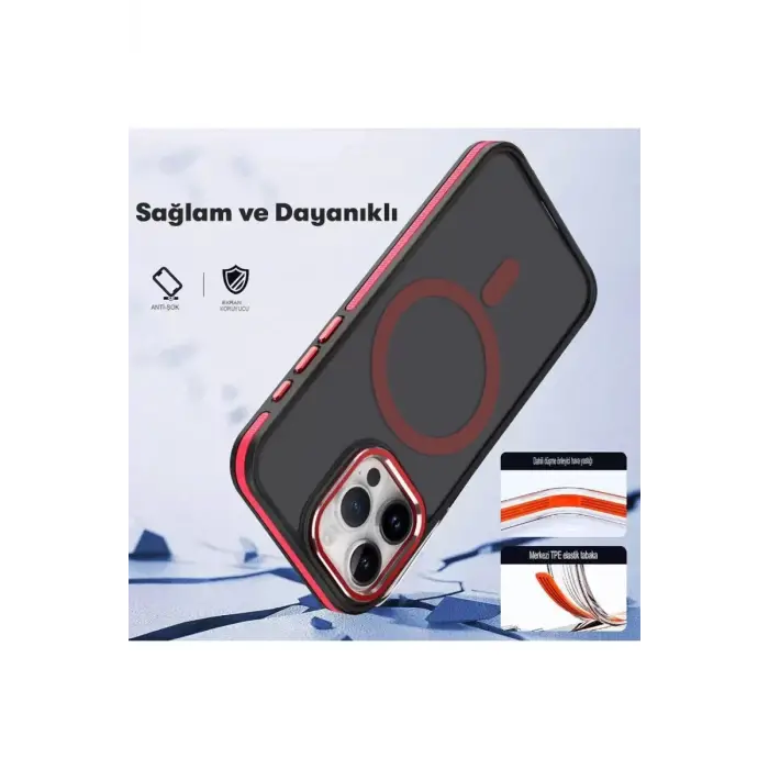 Joko iPhone 15 Winner Magsafe Kapak - Derin Mor