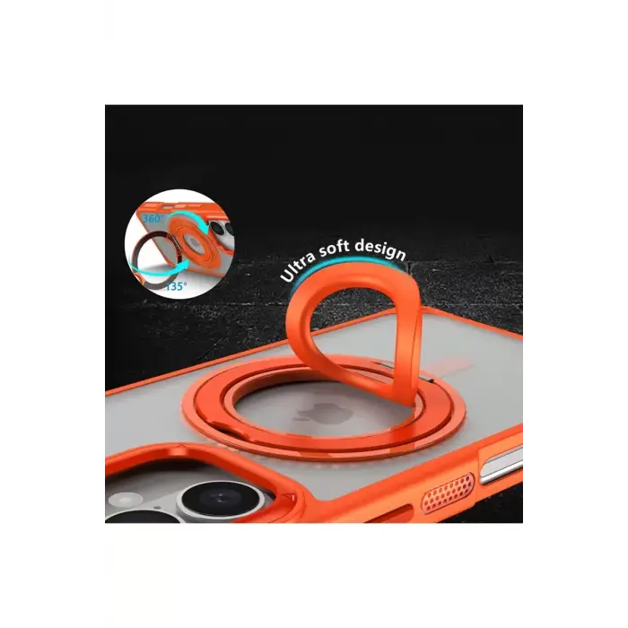 Joko Apple iPhone 16 Banza Magsafe Standlı Kapak - Pembe