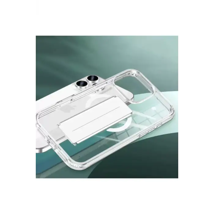 Joko Apple iPhone 16 Kılıf Alfa Magsafe Standlı Kapak - Şeffaf