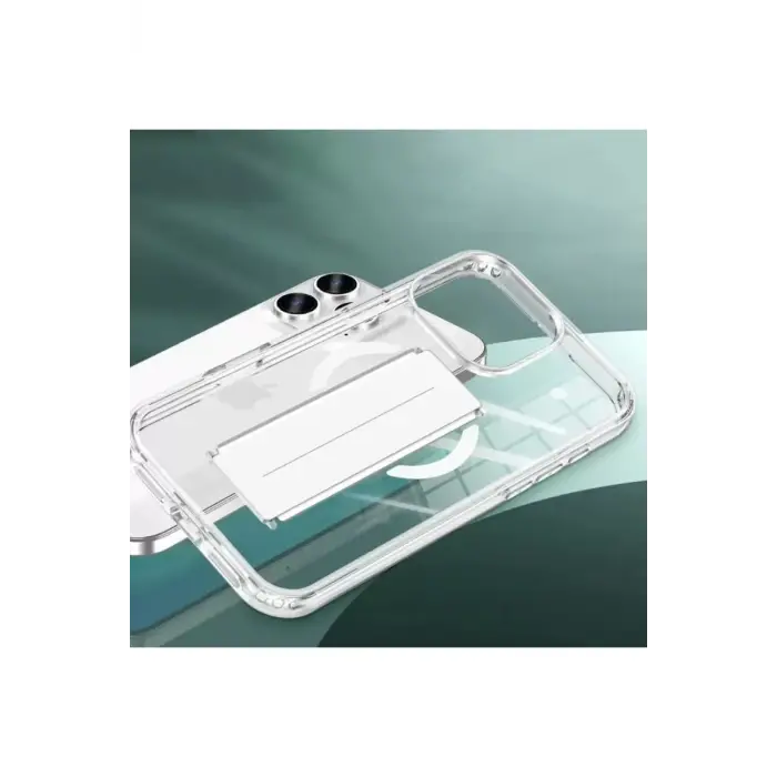 Joko Apple iPhone 16 Pro Kılıf Alfa Magsafe Standlı Kapak - Şeffaf