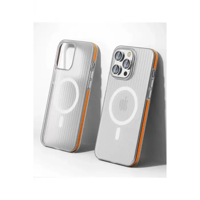 Joko Apple iPhone 16 Pro Max Line Magsafe Kapak - Turuncu