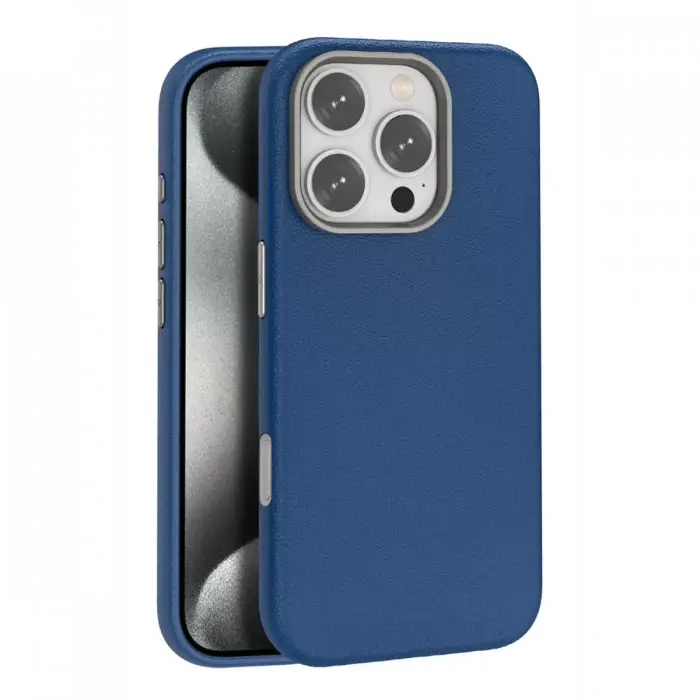 Joko Apple iPhone 16 Pro Wonder Deri Magsafe Kapak - Lacivert