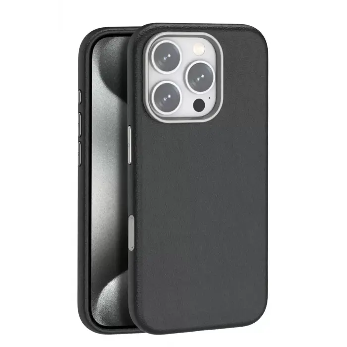 Joko Apple iPhone 16 Pro Wonder Deri Magsafe Kapak - Siyah