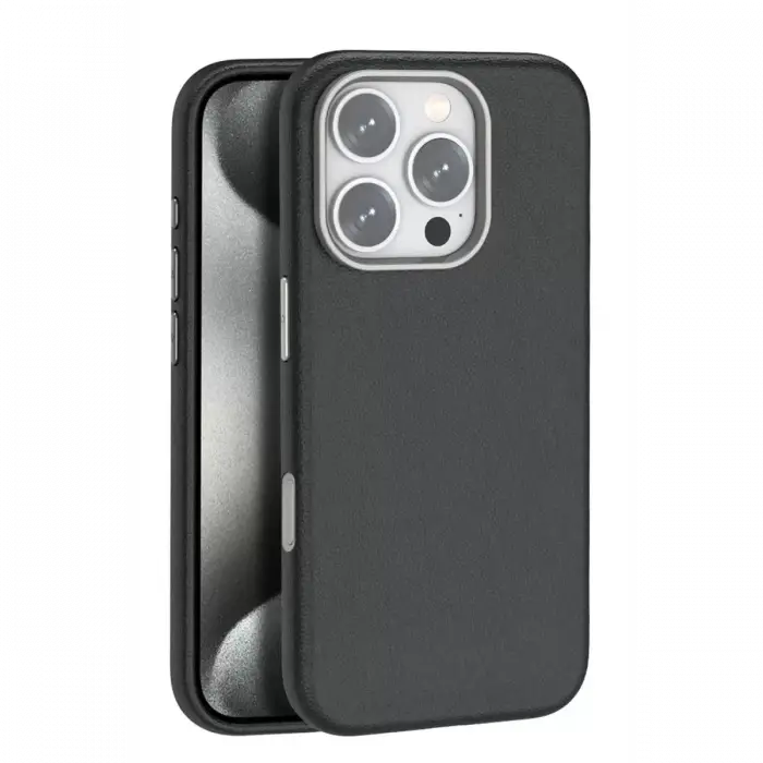 Joko Apple iPhone 16 Pro Wonder Deri Magsafe Kapak - Siyah