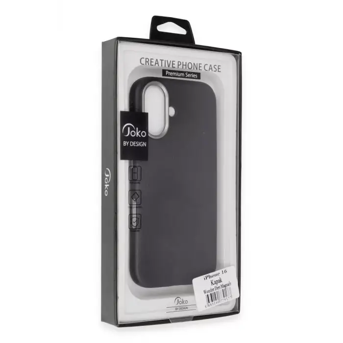 Joko Apple iPhone 16 Wonder Deri Magsafe Kapak - Siyah