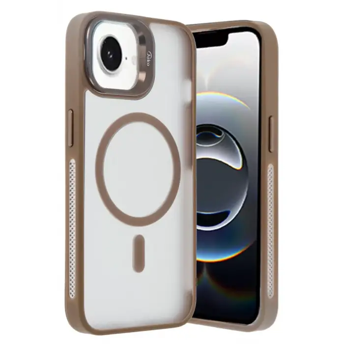 Joko Apple iPhone 16E Flet Lens Magsafe Kapak - Gold