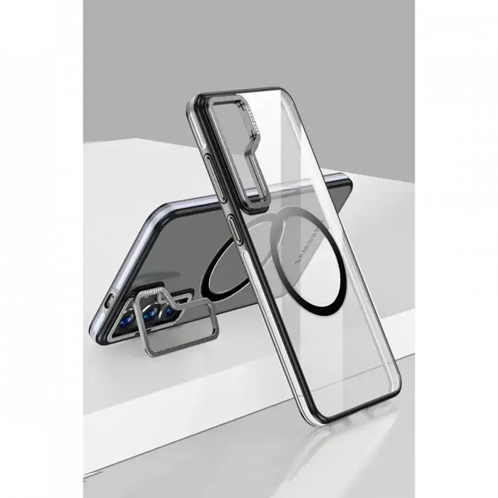 Joko Samsung Galaxy S24 Crystal Magsafe Kapak - Siyah