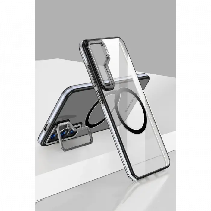 Joko Samsung Galaxy S24 Crystal Magsafe Kapak - Siyah