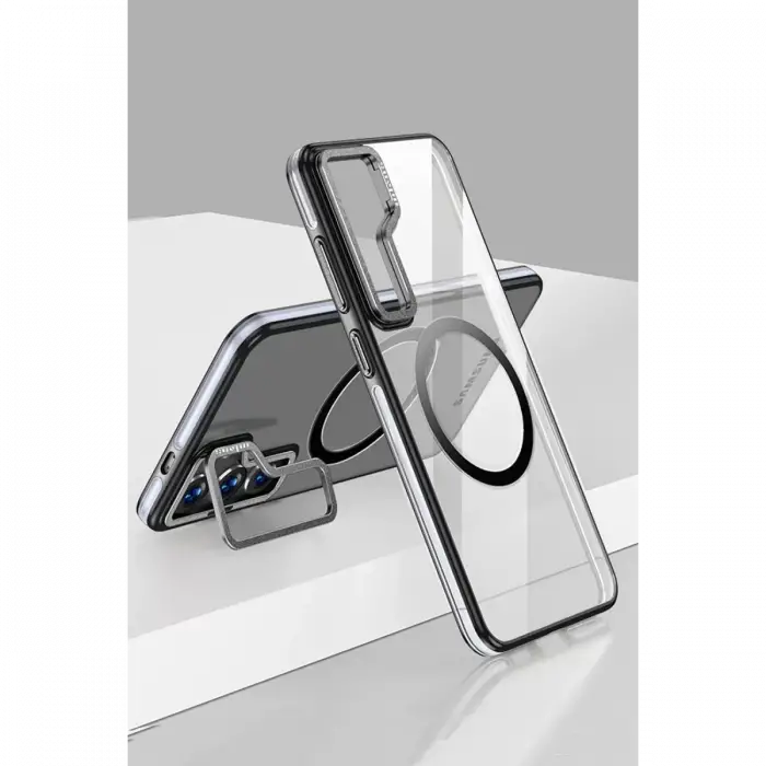 Joko Samsung Galaxy S24 Crystal Magsafe Kapak - Siyah