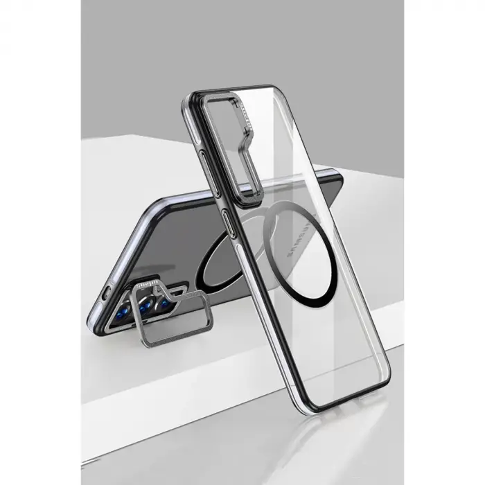Joko Samsung Galaxy S24 Crystal Magsafe Kapak - Siyah