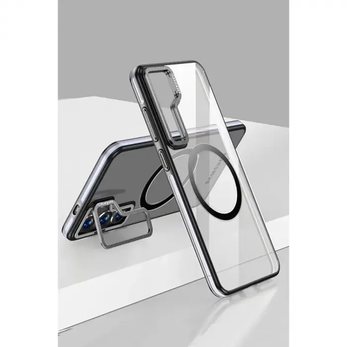 Joko Samsung Galaxy S24 Crystal Magsafe Kapak - Siyah