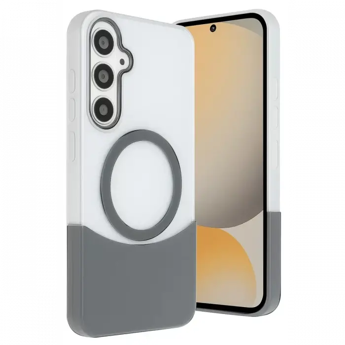 Joko Samsung Galaxy S24 FE Velar Magsafe Kapak - Natural Grey