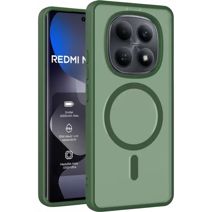 Joko Xiaomi Redmi Note 15 Pro 4G Jota Magsafe Kapak - Koyu Yeşil