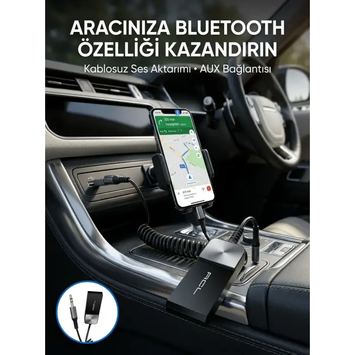 Kablosuz Müzik Aktarımı Sağlayan USB AUX Adaptörü