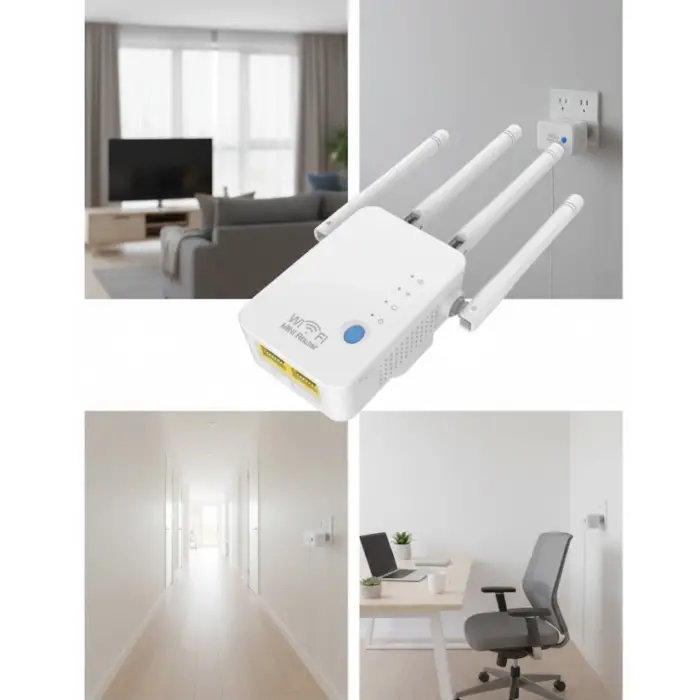 Kablosuz WiFi Tekrarlayıcı 300Mbps