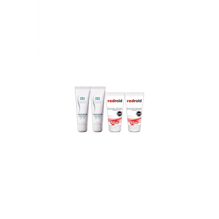 Kaz Gagası Kremi 2x100 ml Rahatlatıcı+Redroid Rahatlatıcı Bakım Krem 2x50 ml