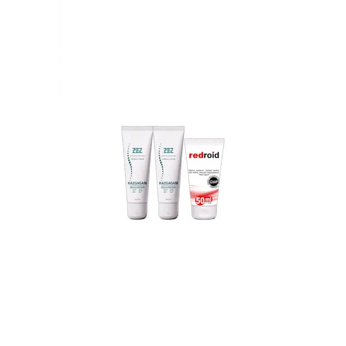 Kaz Gagası Kremi 2x100 ml Rahatlatıcı + Redroid Rahatlatıcı  Krem 1x50 ml
