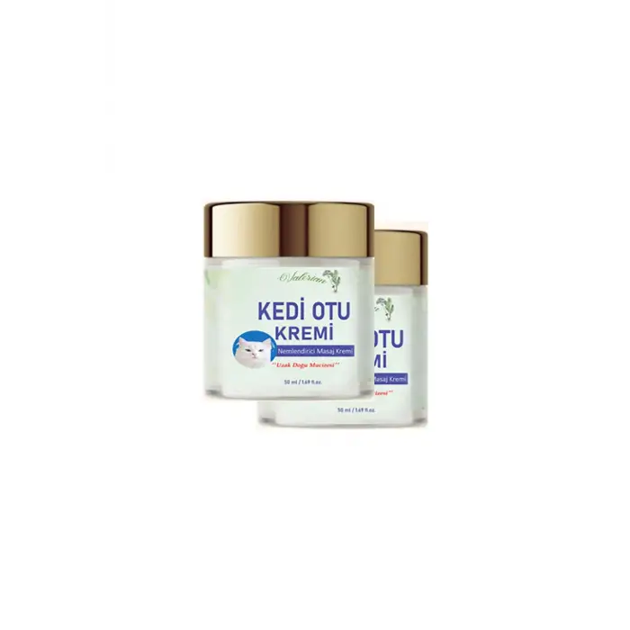 Kedi Otu Kremi 50 ml 2 Adet Kafur Ağacı Yağı İçerikli Rahatlatıcı Krem