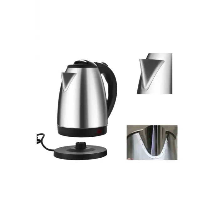 Kettle Su Isıtıcı C F Priz Uyumlu 220 - 240 V Paslanmaz Çelik Kablolu