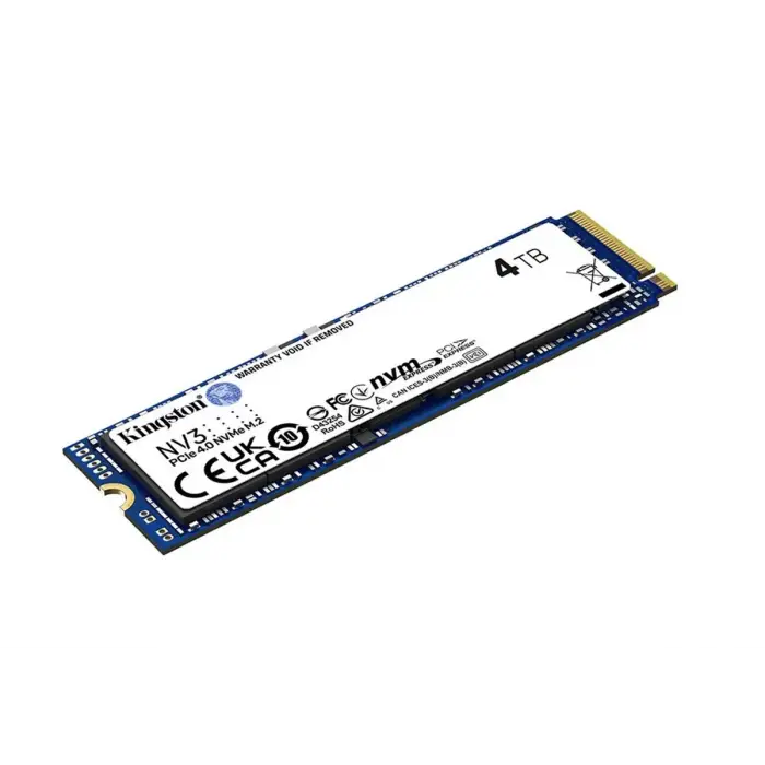 Kingston 4TB NV3 SNV3S-4000G 6000-5000MB-s PCI-Express 4.0 M.2 2280 Ssd Disk