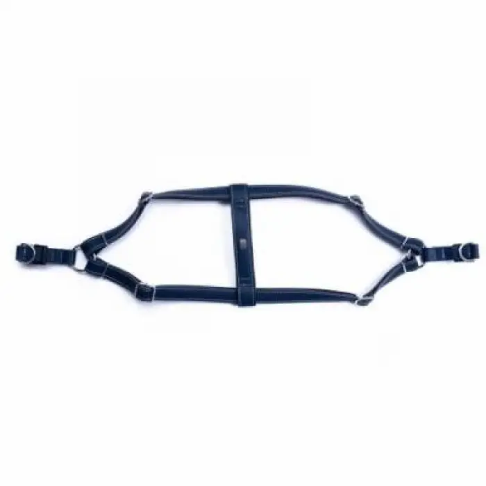 Konfor Ronin Deri Köpek Göğüs Tasması Royalblue 2x45 55 Cm