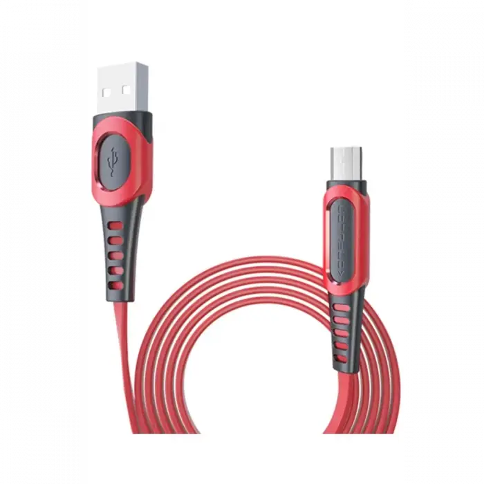 Konfulon DC01 Süper Hızlı Micro USB Kablo 1M 2.4A - Kırmızı