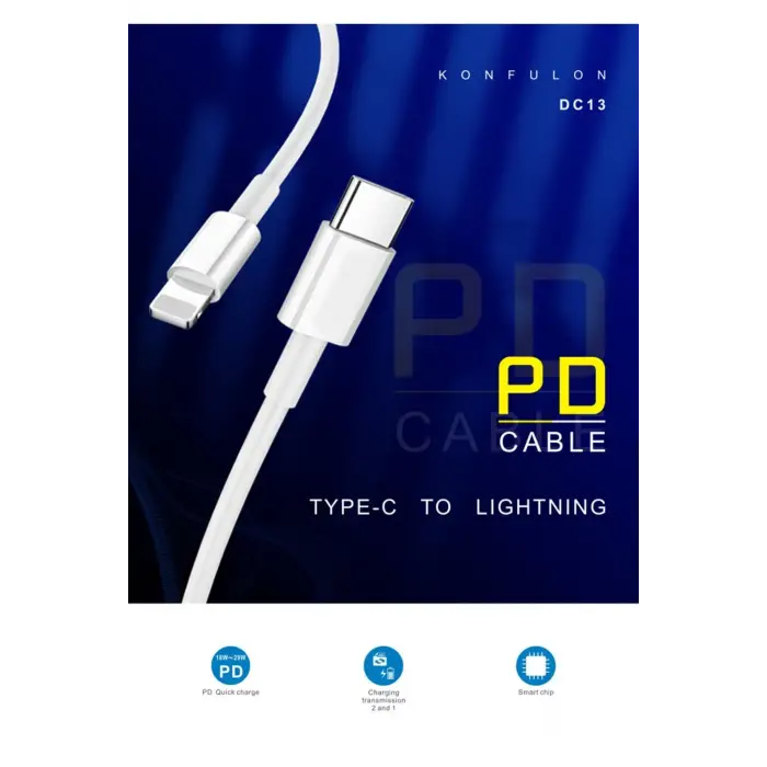 Konfulon DC13 1M 20W Type-C to Lightning Kablo iphone Uyumlu