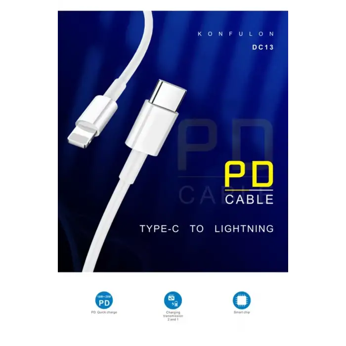 Konfulon DC13 1M 20W Type-C to Lightning Kablo iphone Uyumlu