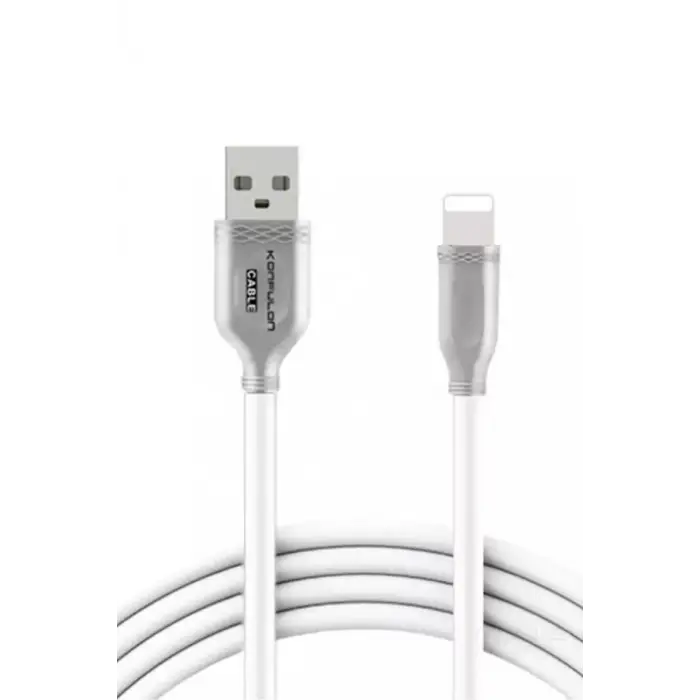 Konfulon S48 Lightning Kablo iphone Uyumlu 1M 3A - Beyaz