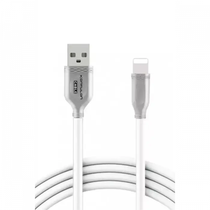 Konfulon S48 Lightning Kablo iphone Uyumlu 1M 3A - Beyaz