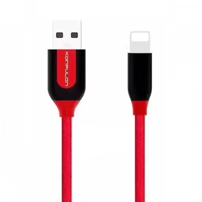 Konfulon S51 Lightning Kablo iphone Uyumlu 1M 3A - Kırmızı